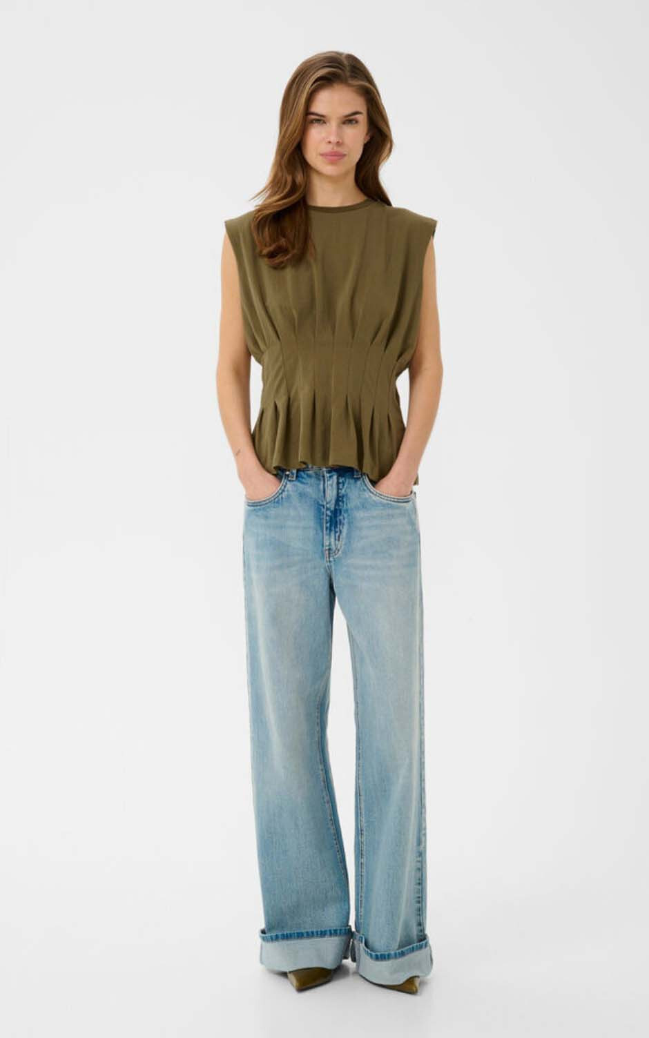Kaki T-shirt/top