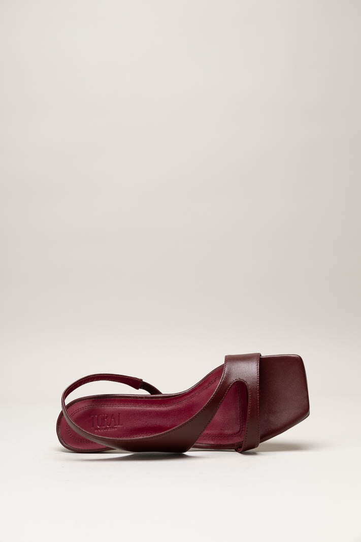 Bordeaux Sandaal hak image