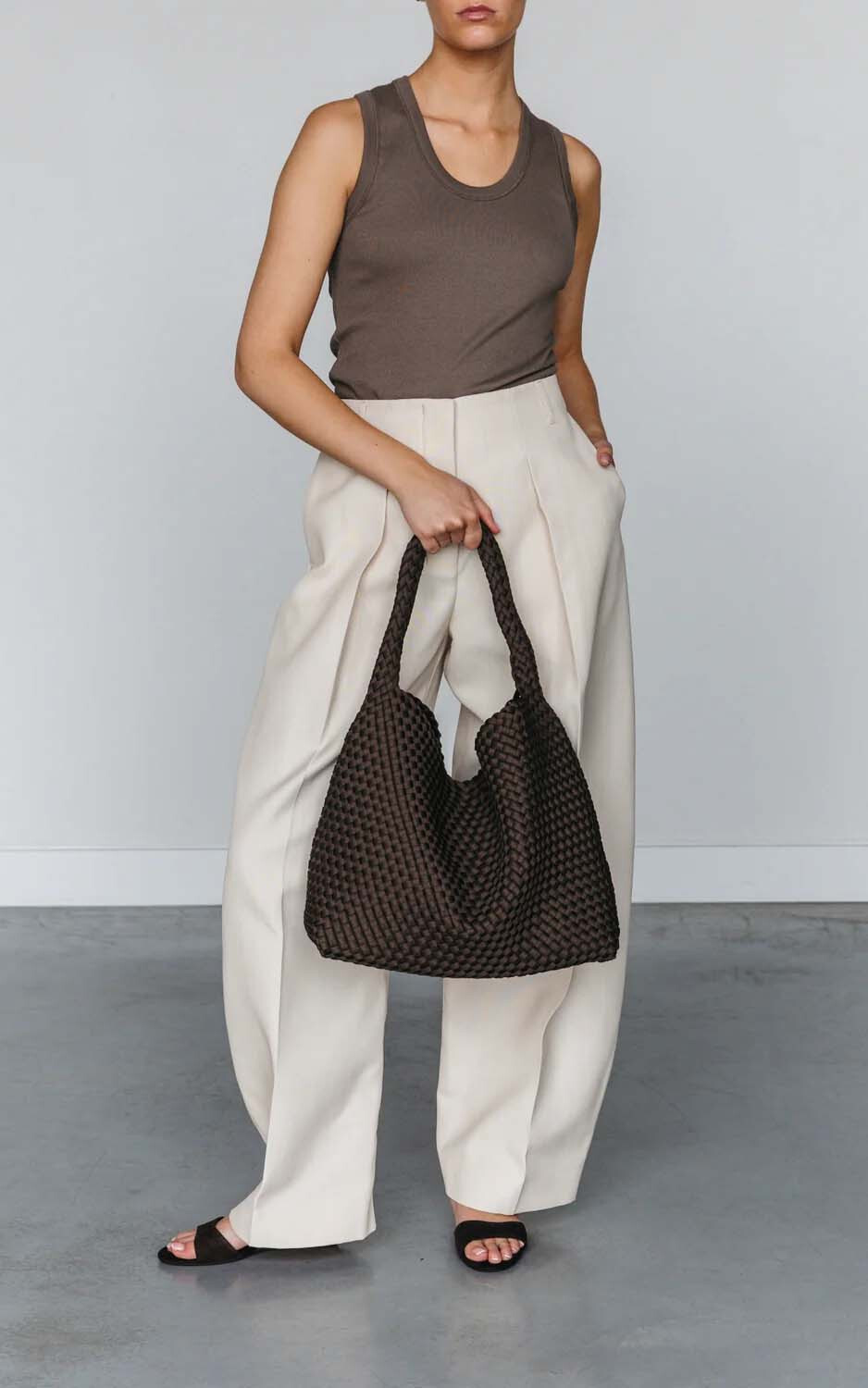 Donkerbruin Schoudertas