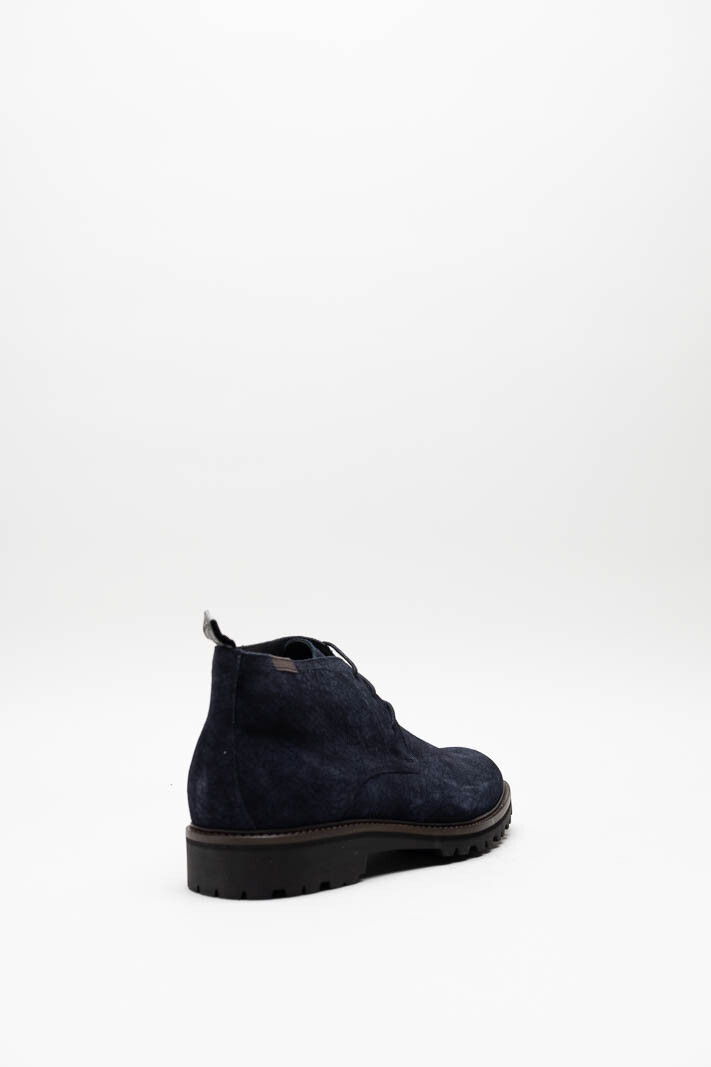 zoom in on Donkerblauw Veterschoen hoog image Donkerblauw Veterschoen hoog image