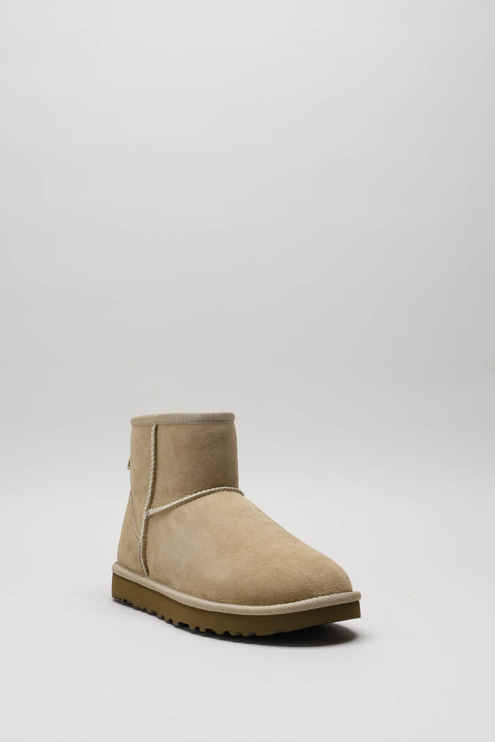 Beige Enkellaars plat