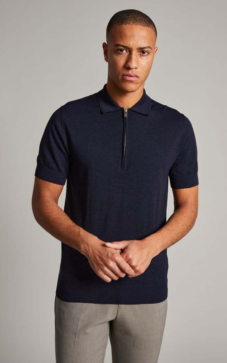 Donkerblauw Polo