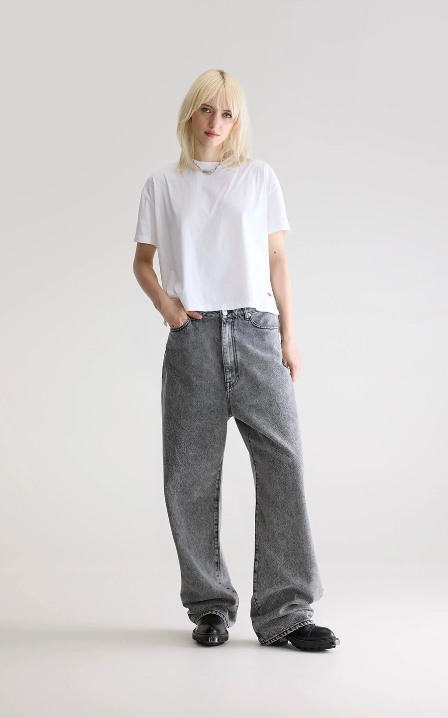 Wit T-shirt/top