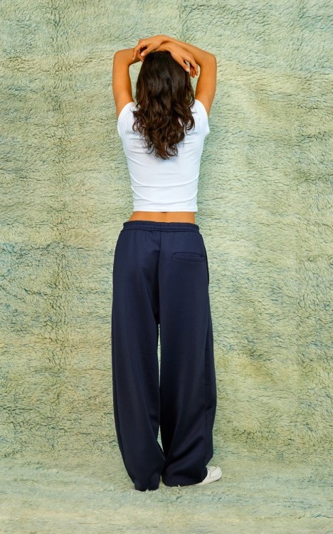 Marineblauw Broek