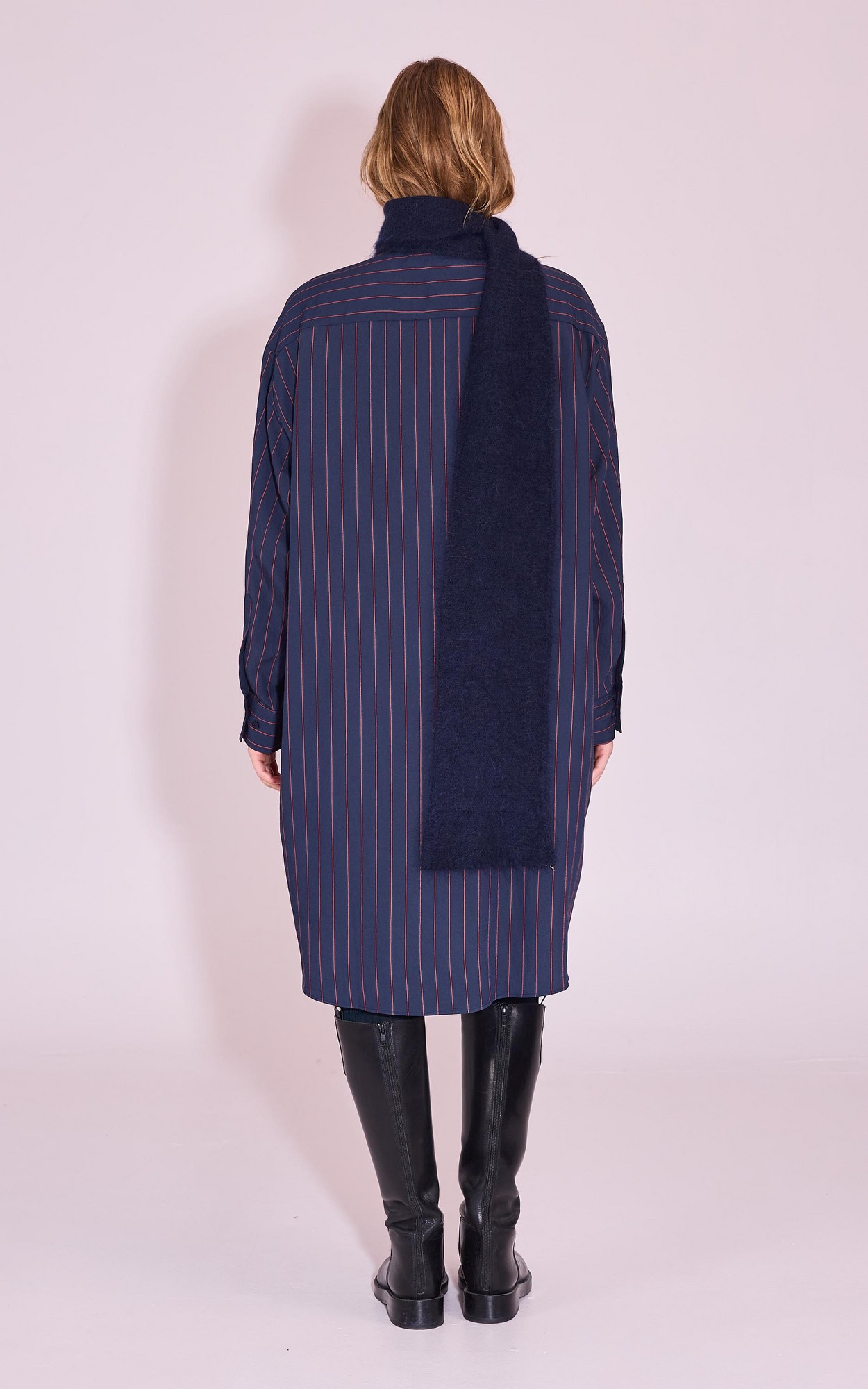 Donkerblauw Jurk image
