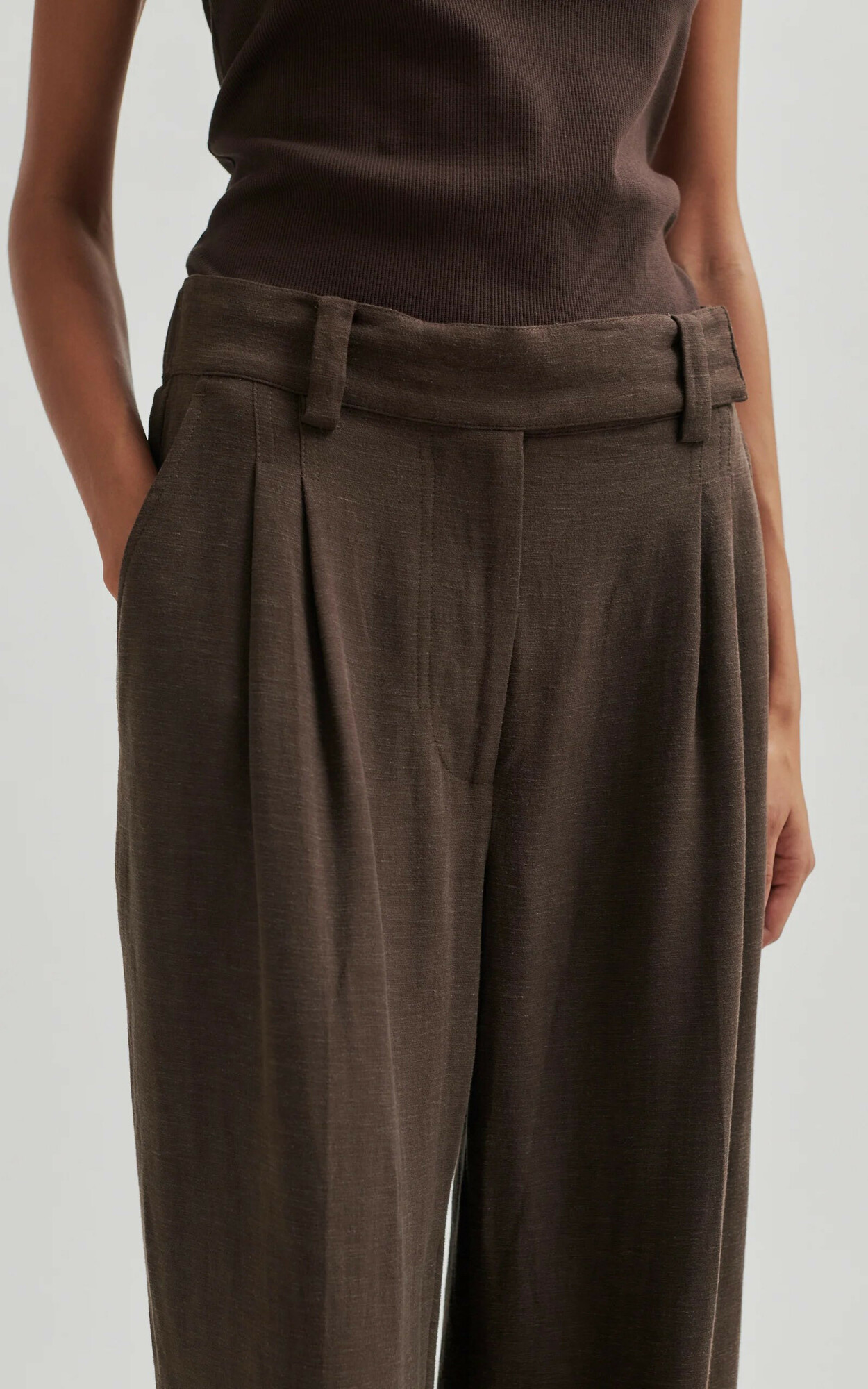 Donkerbruin Broek