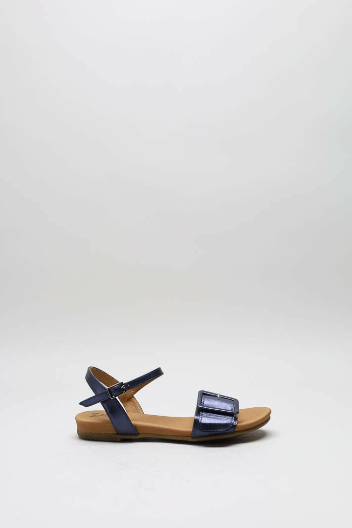 Donkerblauw Sandaal plat