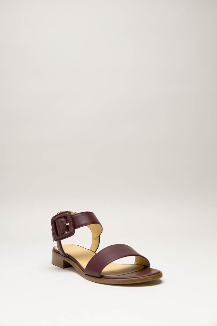 Bordeaux Sandaal plat