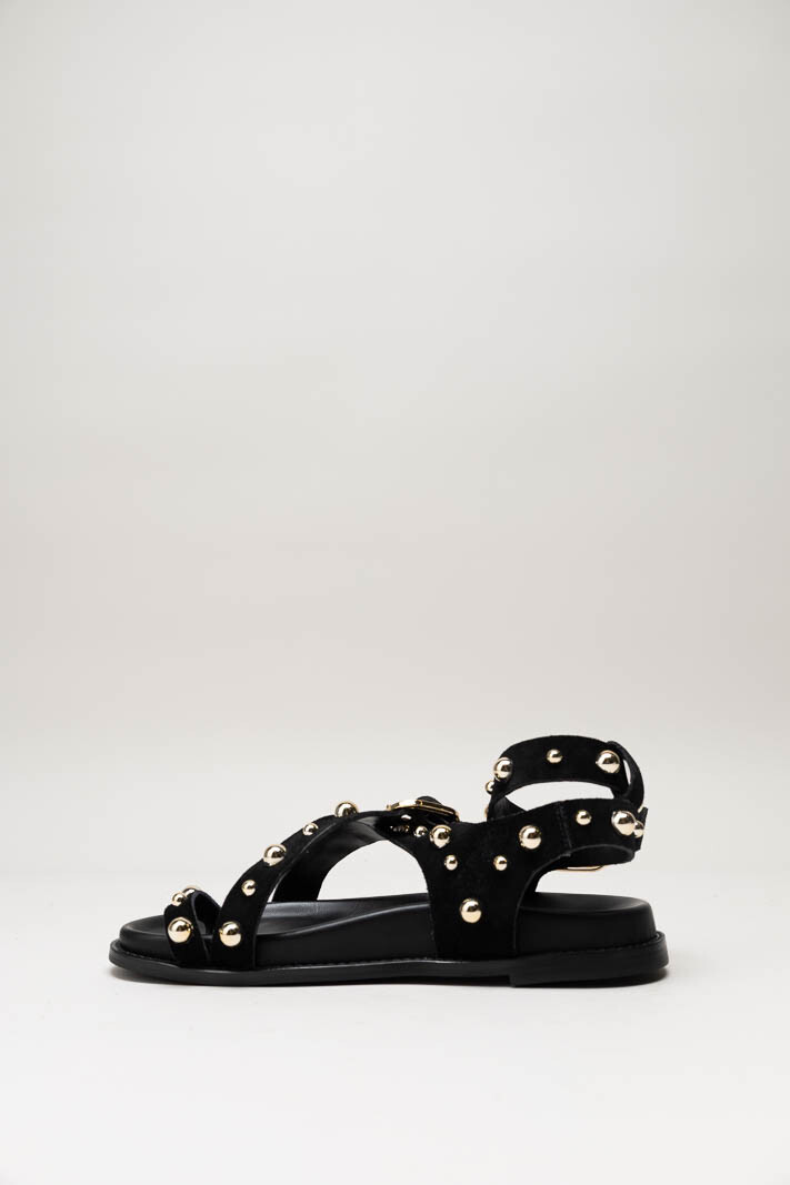 Zwart Sandaal plat image