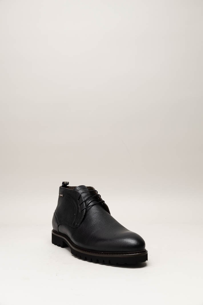 Zwart Veterschoen hoog
