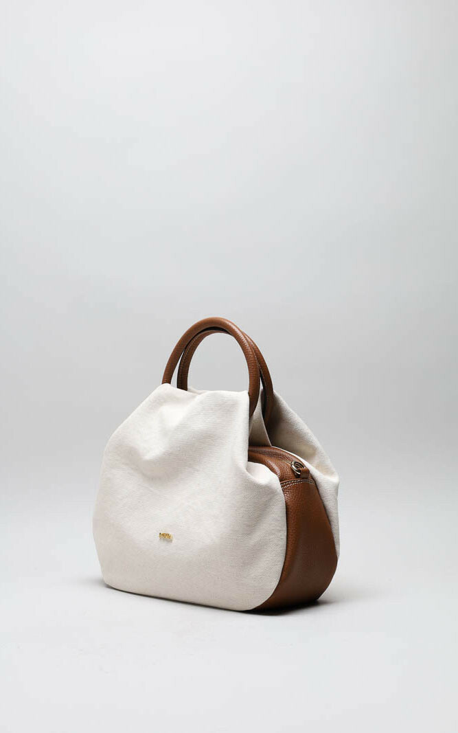 Lichtbeige Handtas