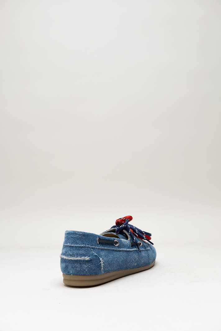 Blauw Bootschoen image