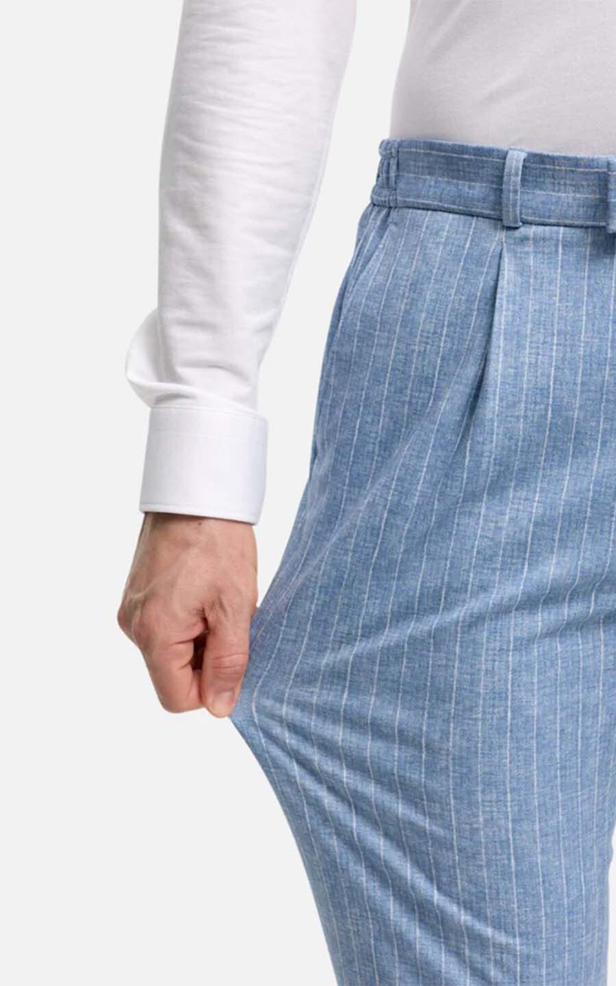 Lichtblauw Broek image