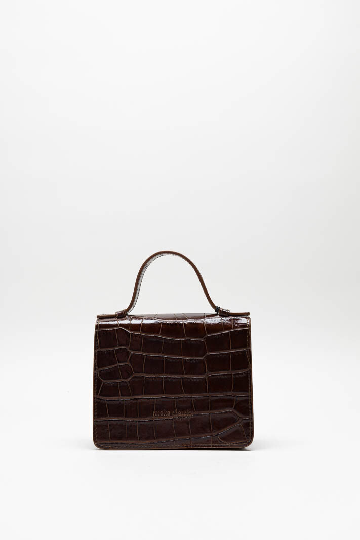 Donkerbruin Handtas image