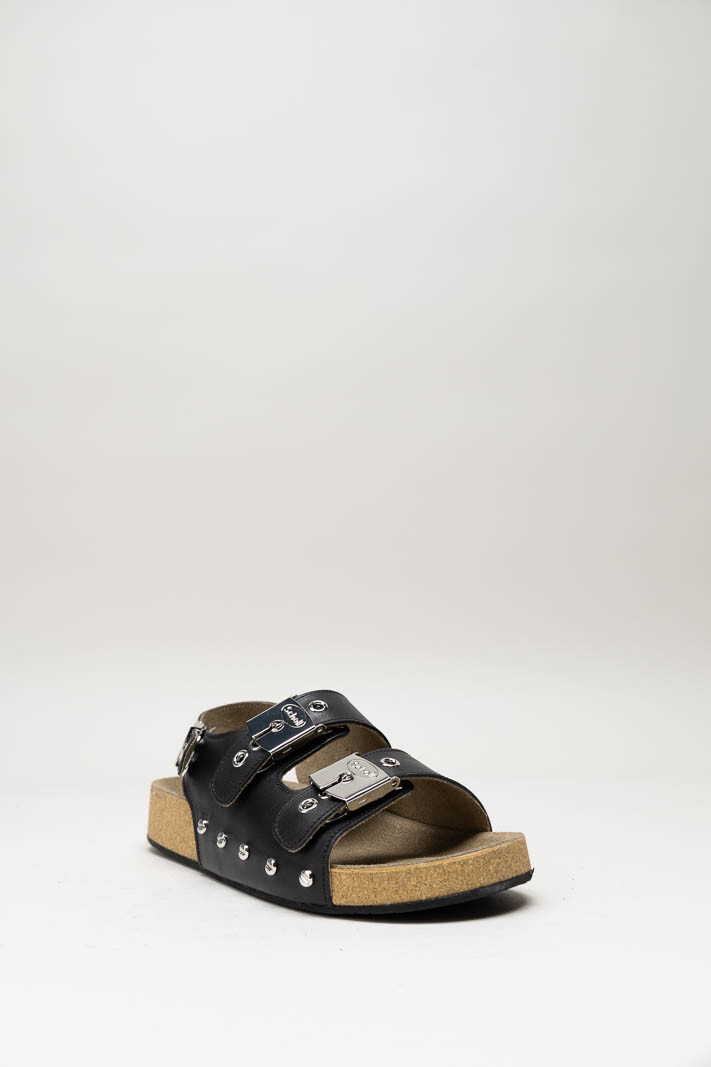 Zwart Sandaal plat