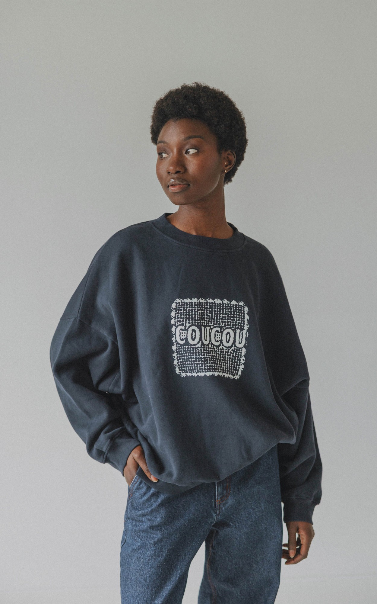 Marineblauw Sweater image