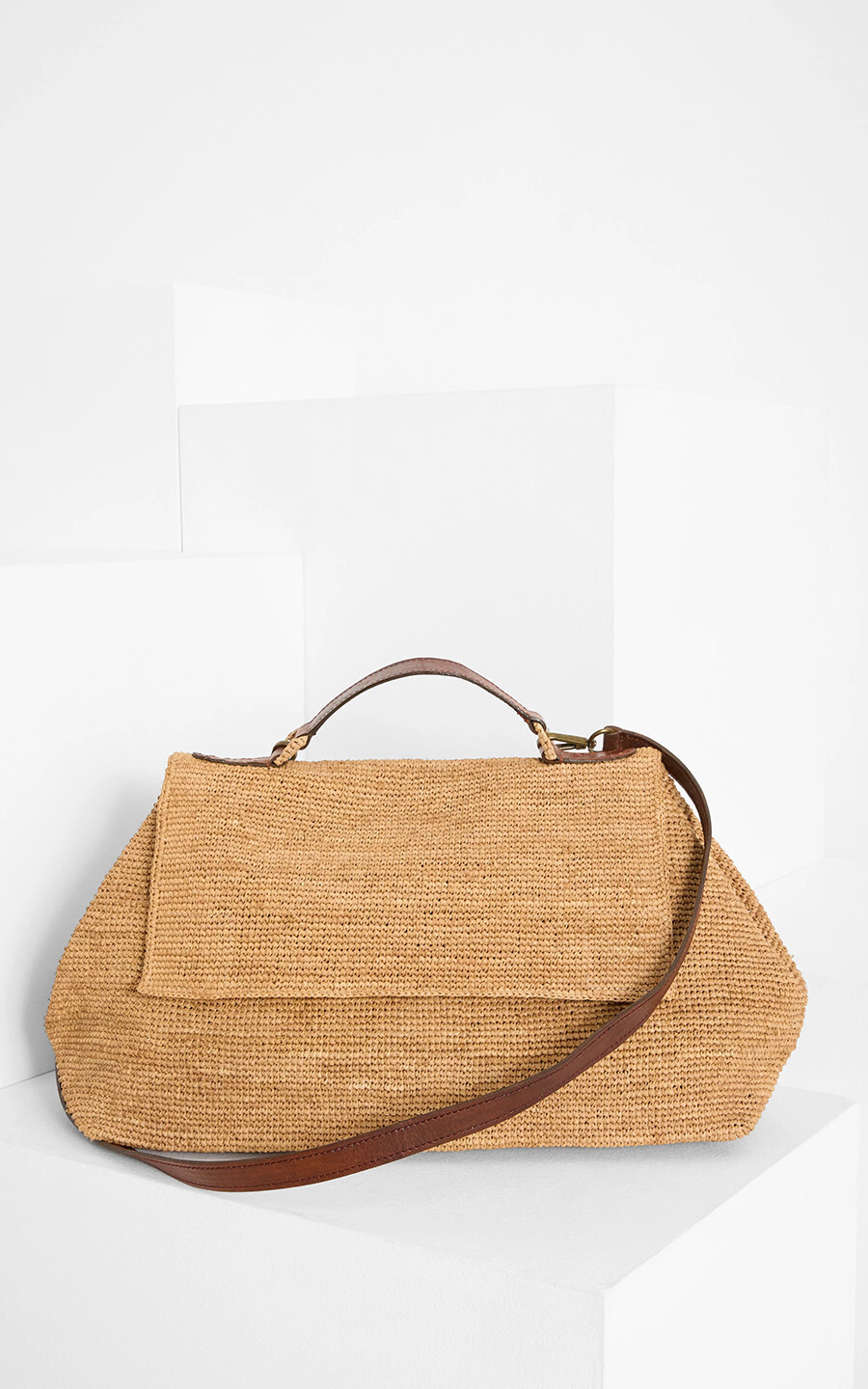 Lichtbeige Handtas