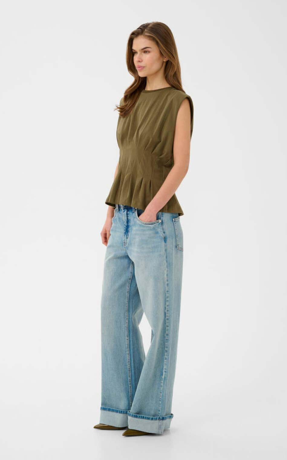 Kaki T-shirt/top