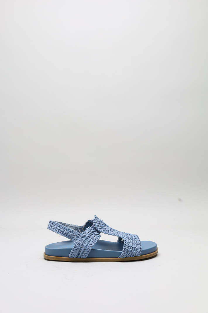 Blauw Sandaal plat