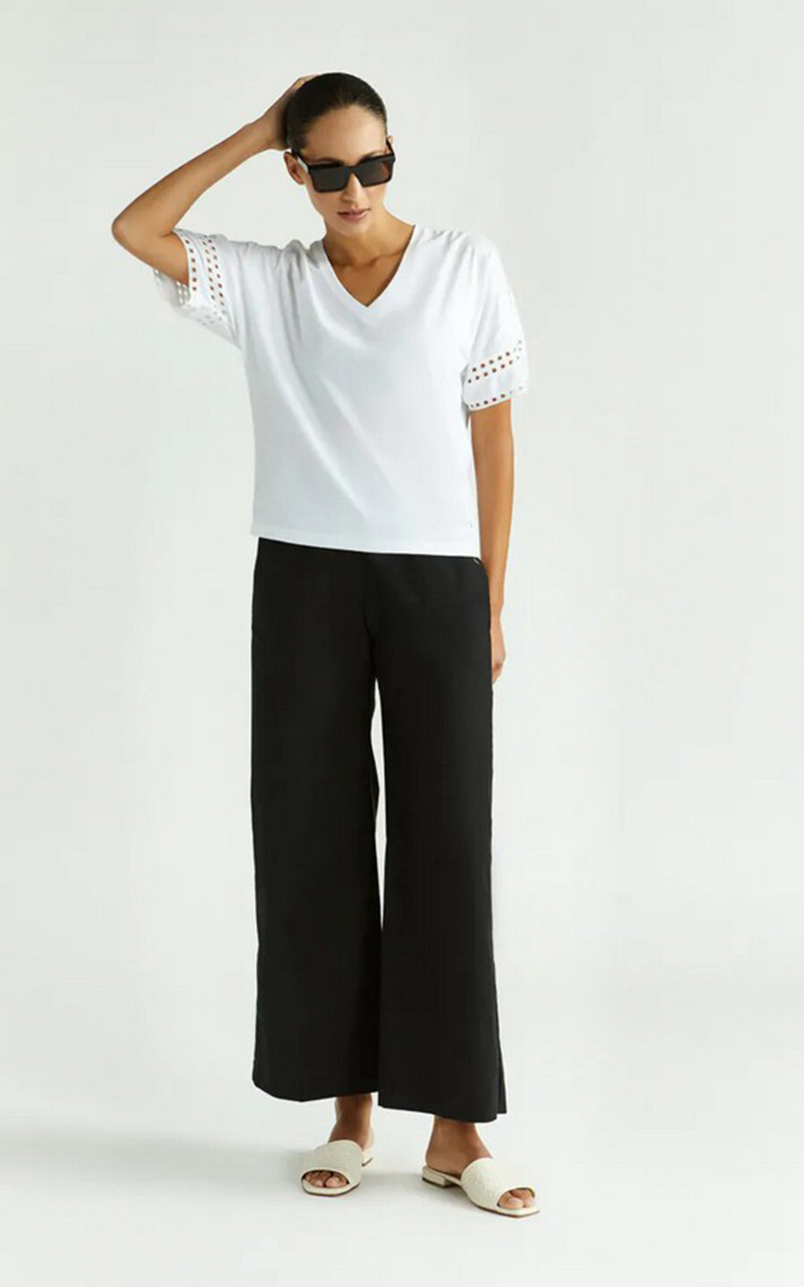 Wit T-shirt/top