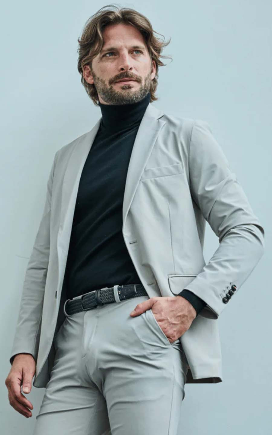 Donkergrijs Riem