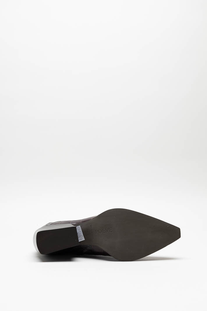 Donkerbruin Enkellaars hak image