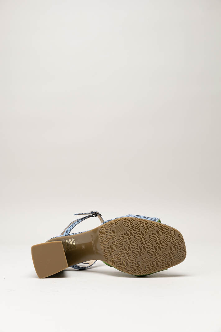 Blauw Sandaal hak image