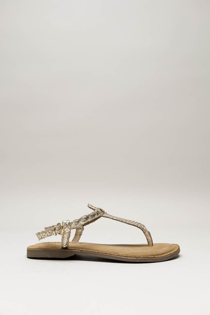 Goud Sandaal plat