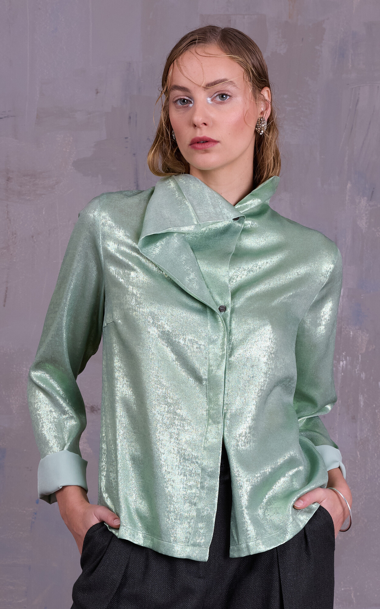 Lichtgroen Blouse