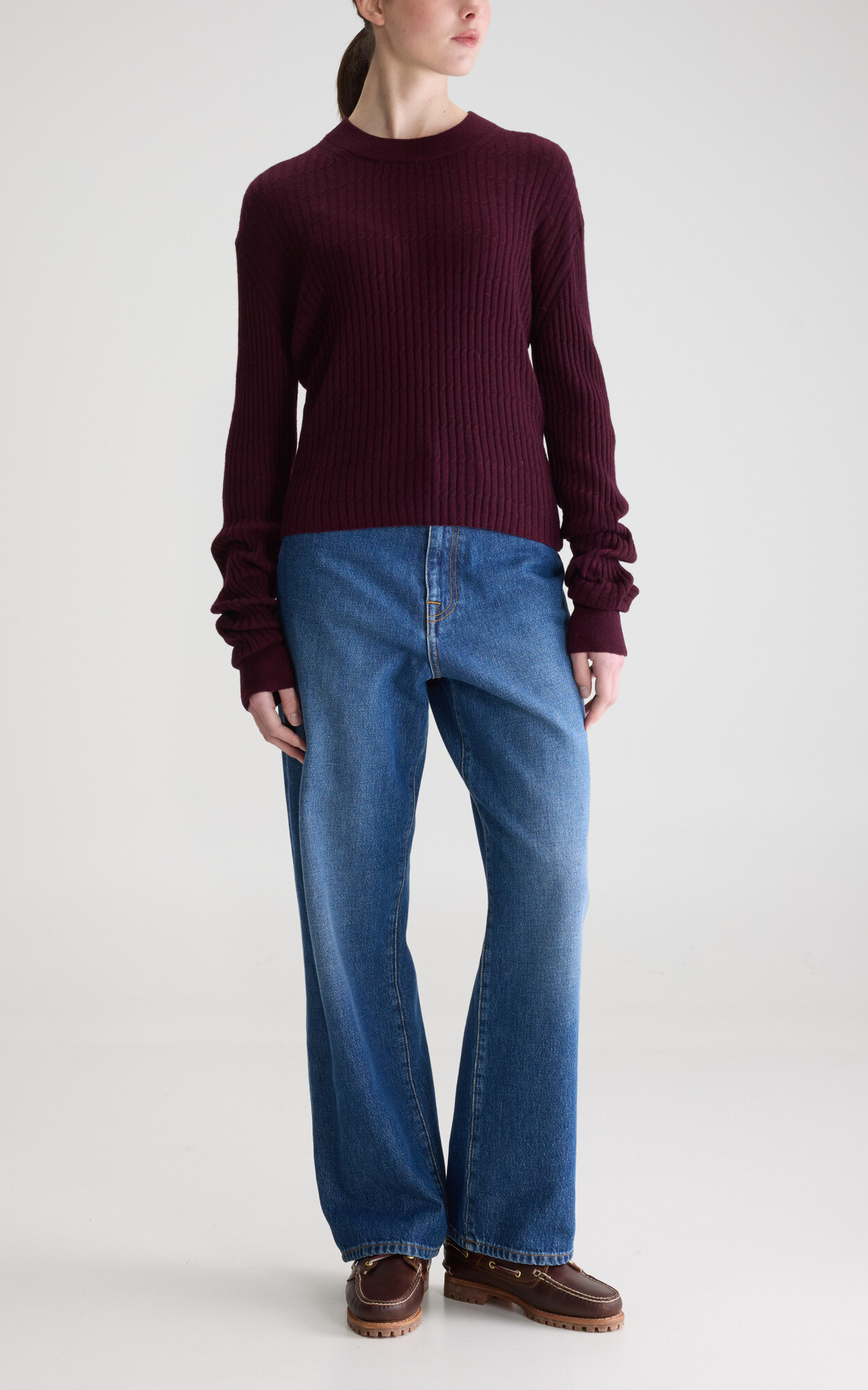 Aubergine Trui image