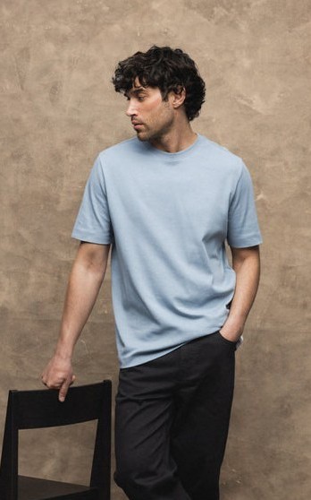 Lichtblauw T-shirt