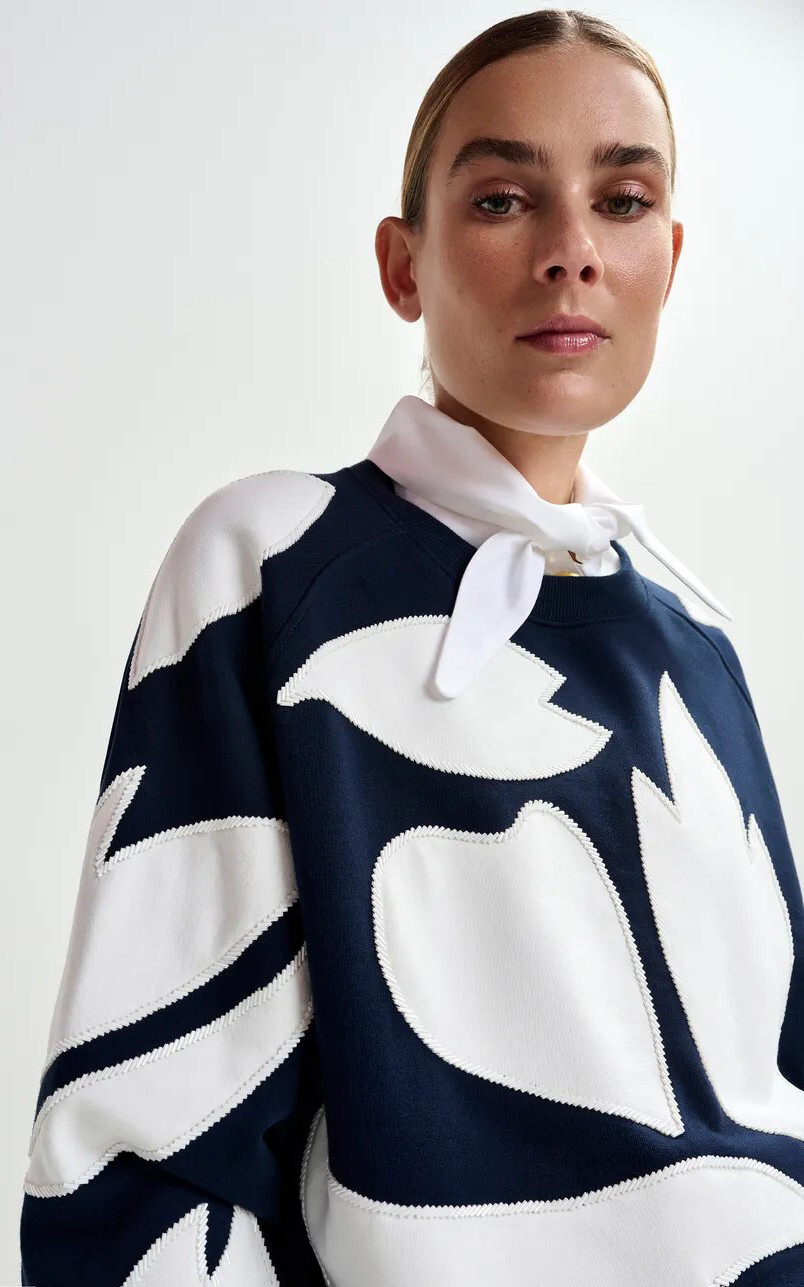 Marineblauw Sweater image