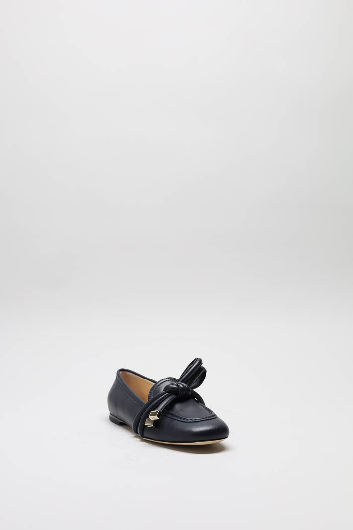 Donkerblauw Mocassin