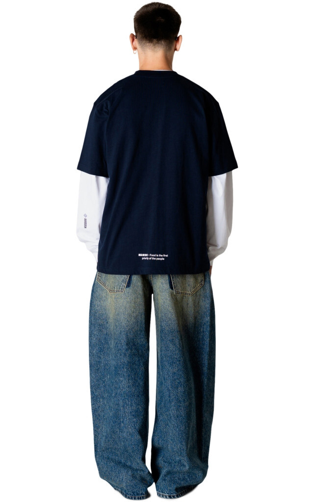Donkerblauw T-shirt
