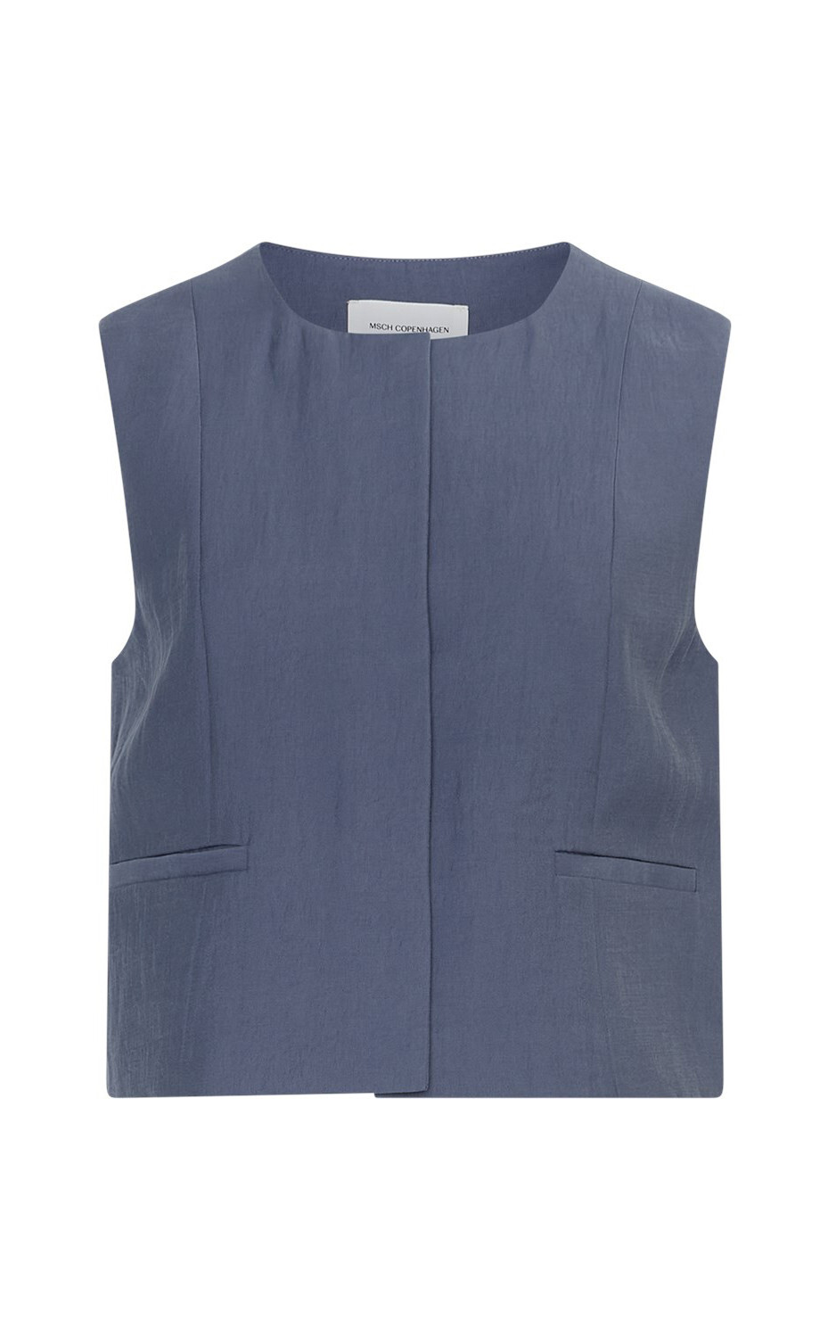 Blauw Vest mouwloos
