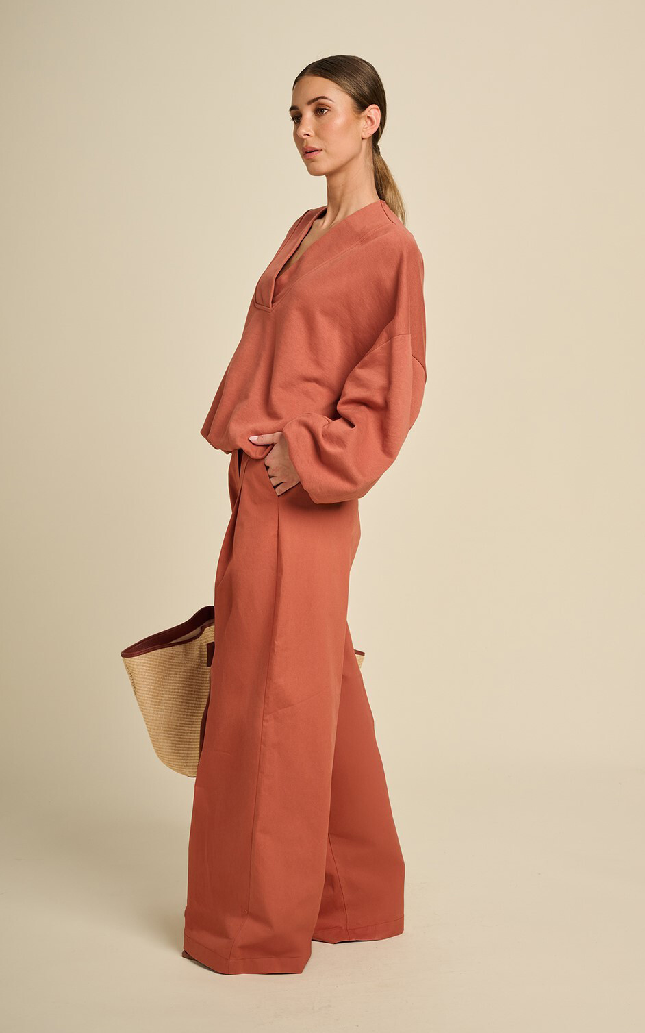 Roestbruin Broek image