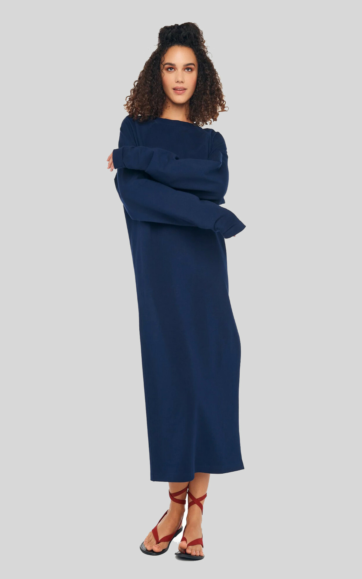 zoom in on Donkerblauw Jurk image Donkerblauw Jurk image