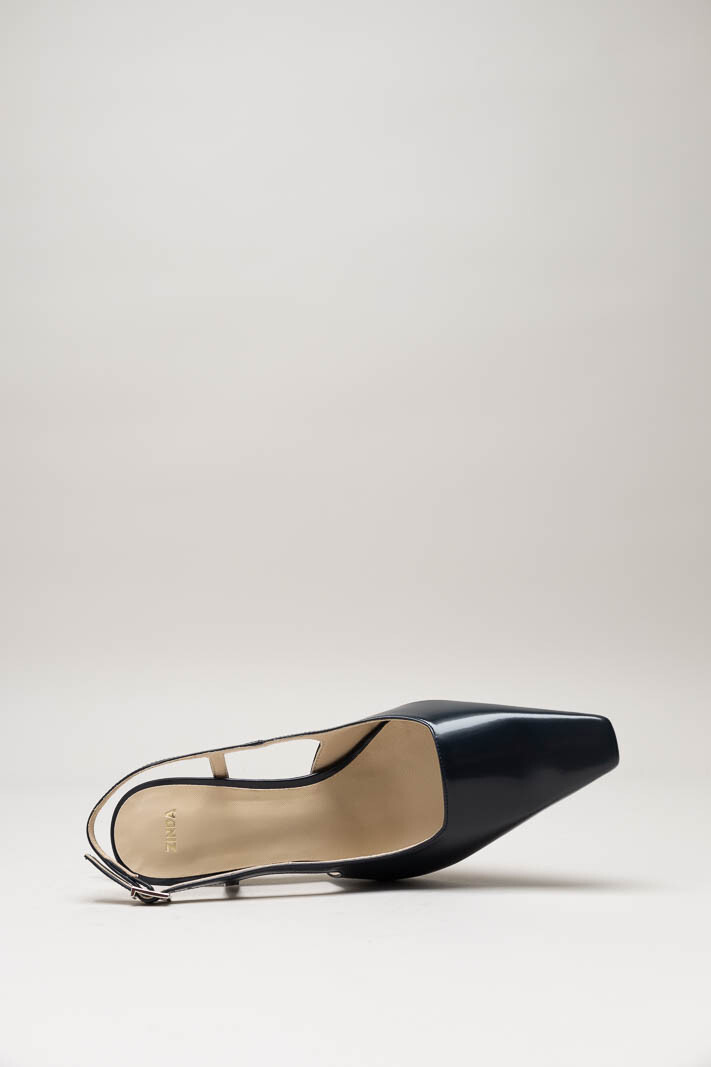 Donkerblauw Pump image