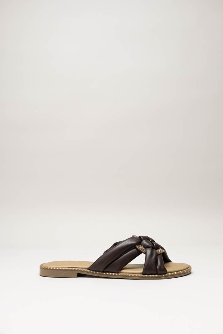 Donkerbruin Slipper