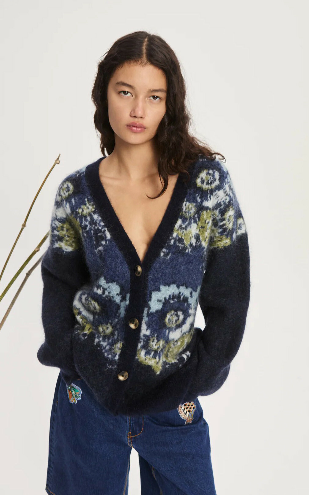 Blauw Cardigan