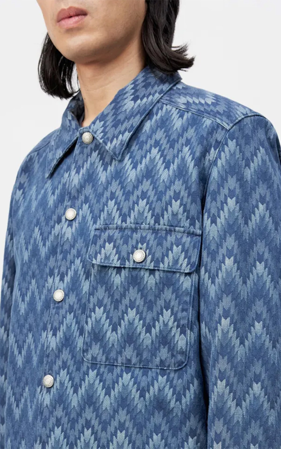 Blauw Overshirt image