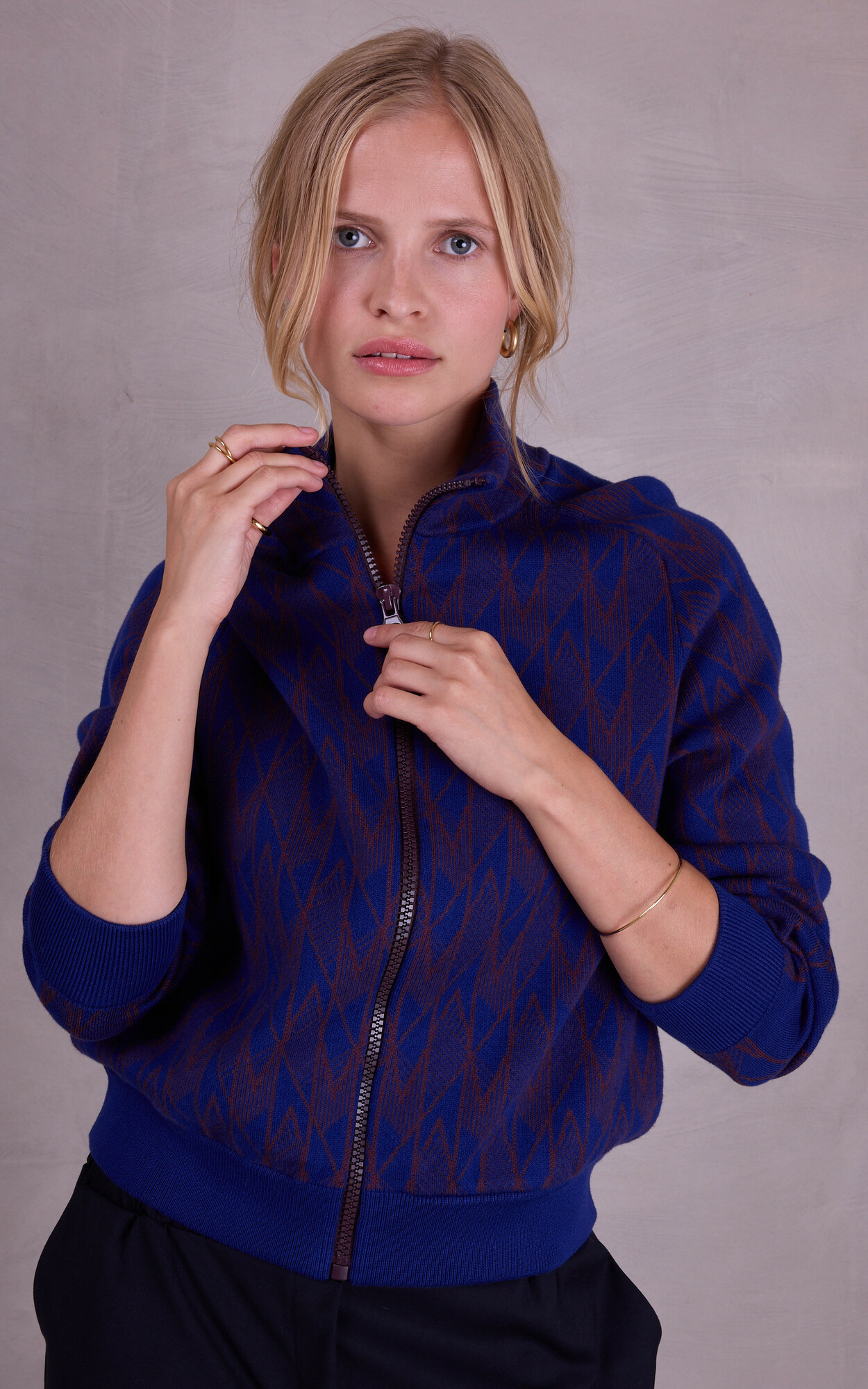 Blauw Cardigan