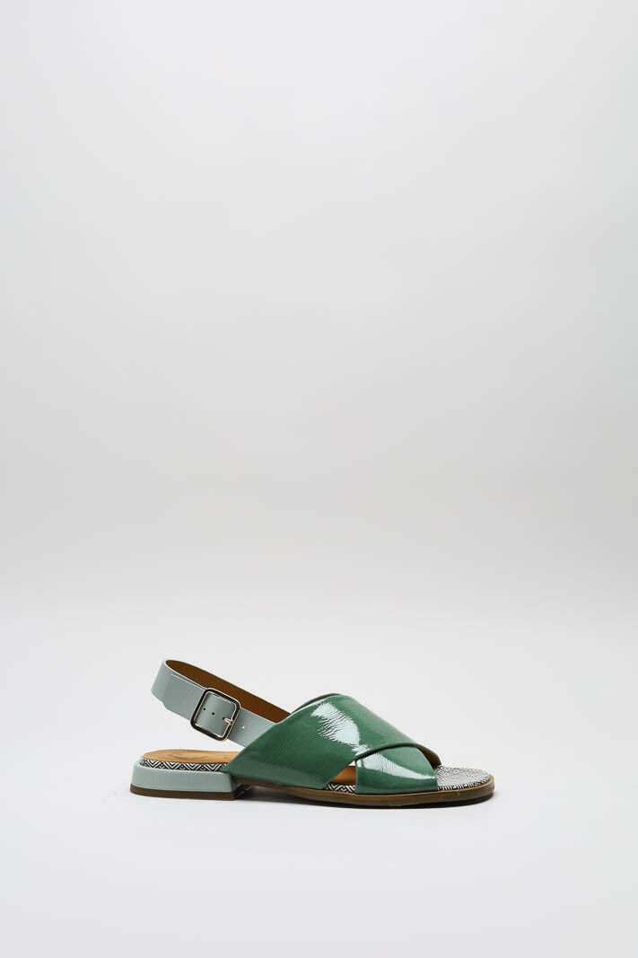 Groen Sandaal plat