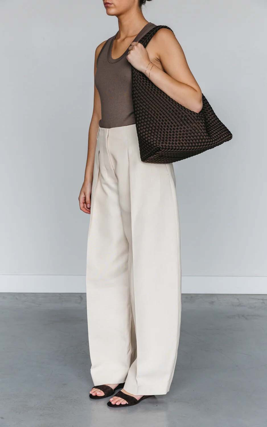 Donkerbruin Schoudertas image