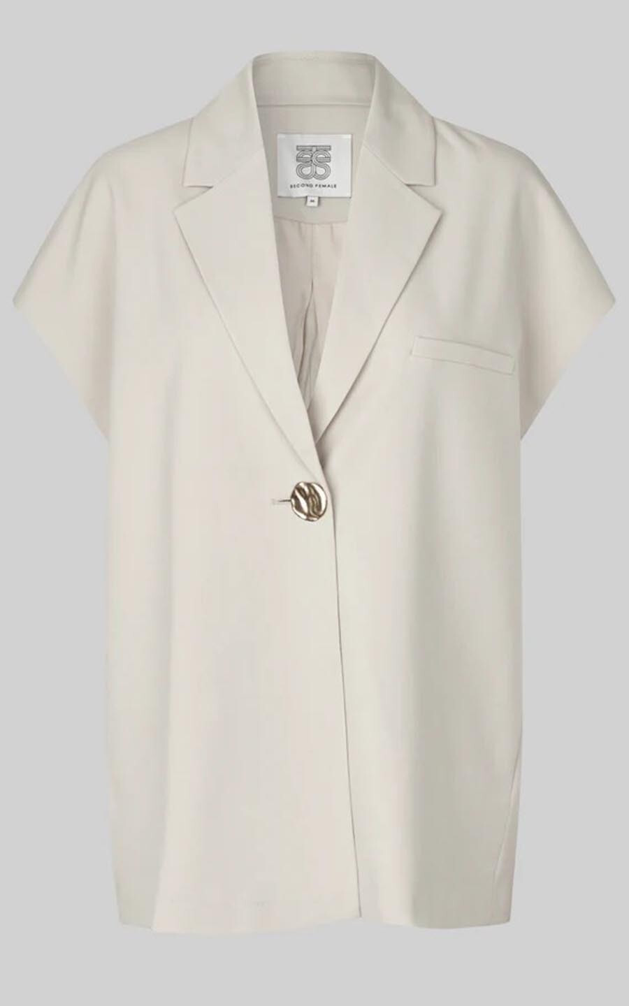 Beige Vest mouwloos image