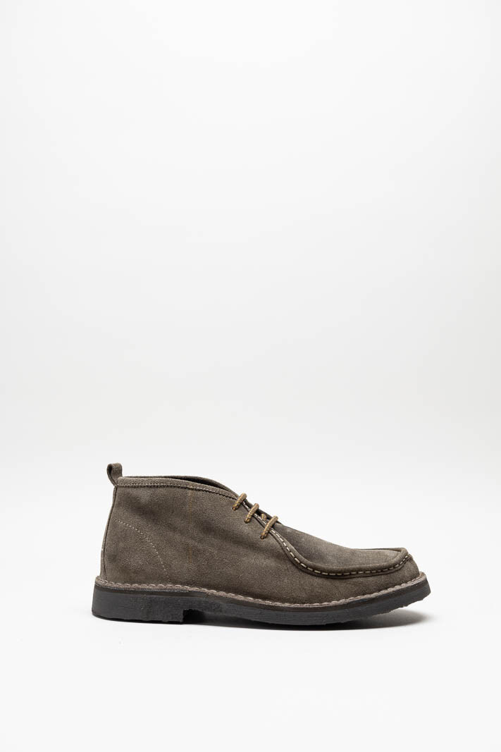 Kaki Veterschoen hoog