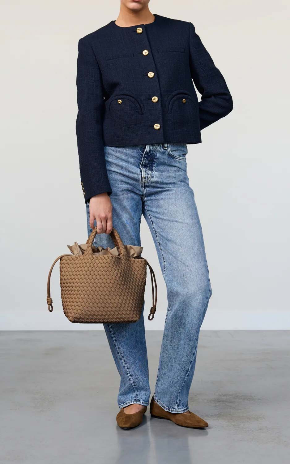 Donkerbeige Handtas image