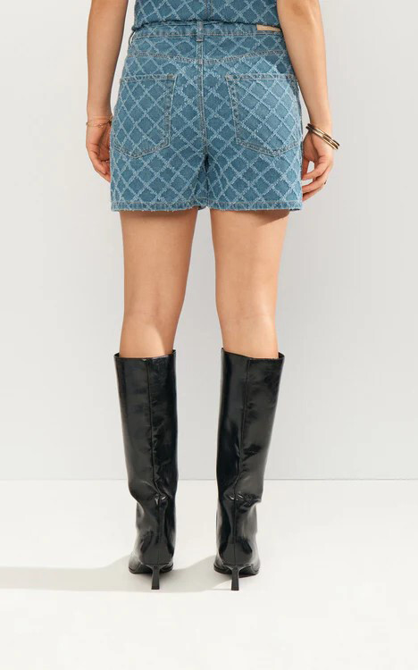 Blauw Short
