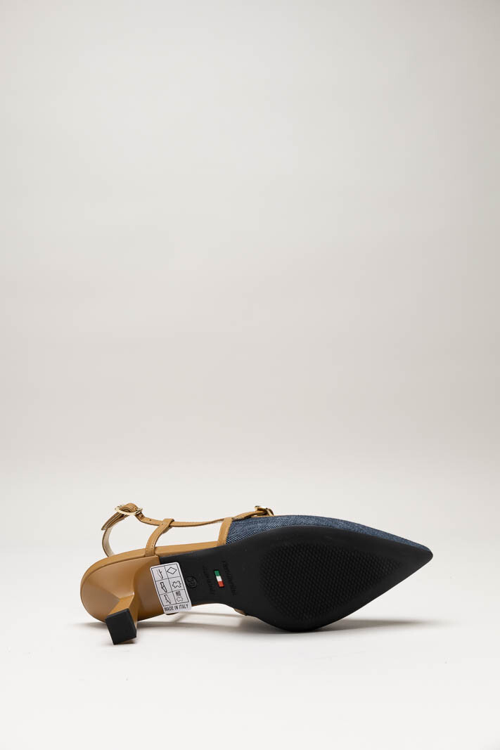 Donkerblauw Pump image