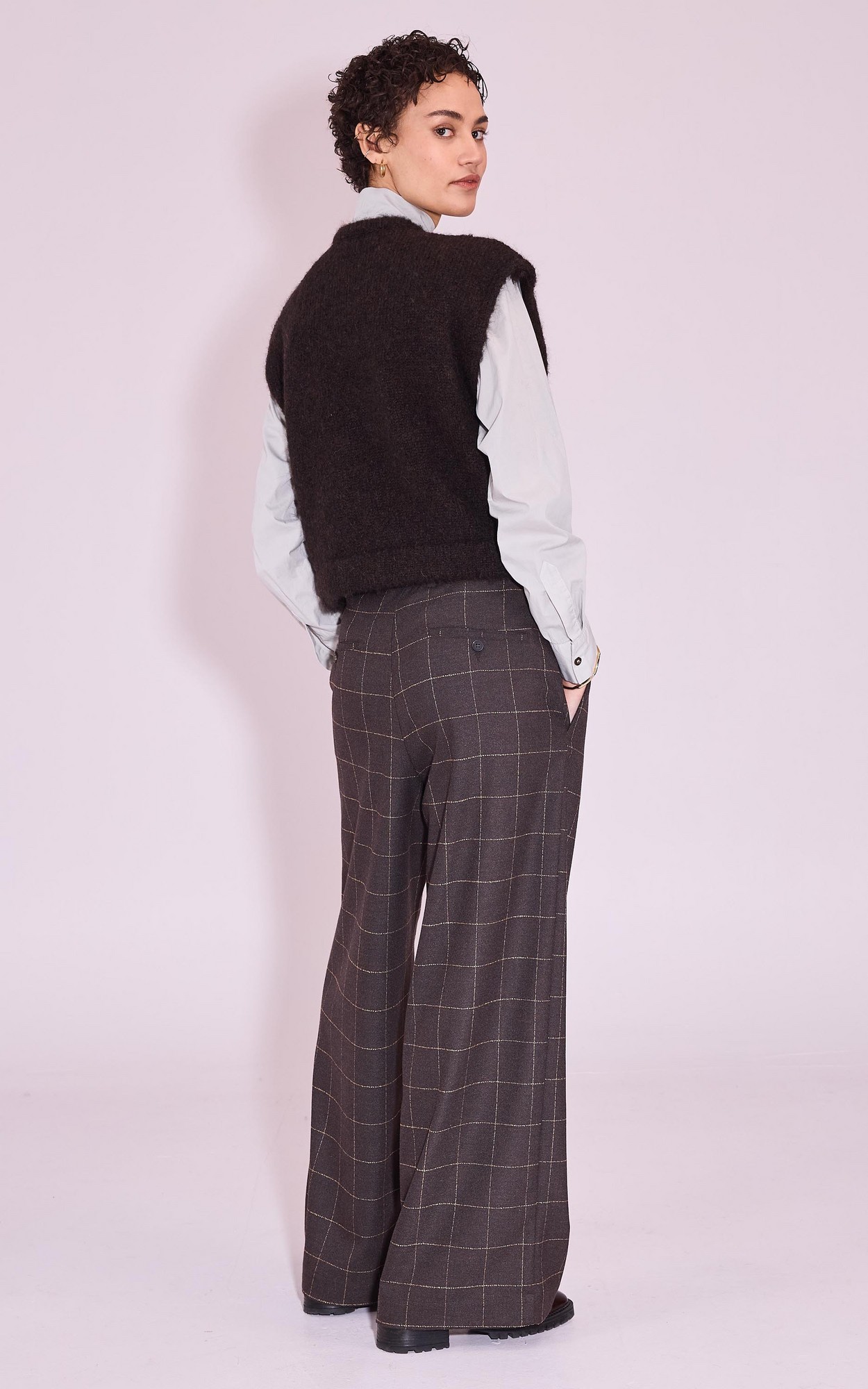 Donkerbruin Vest mouwloos image